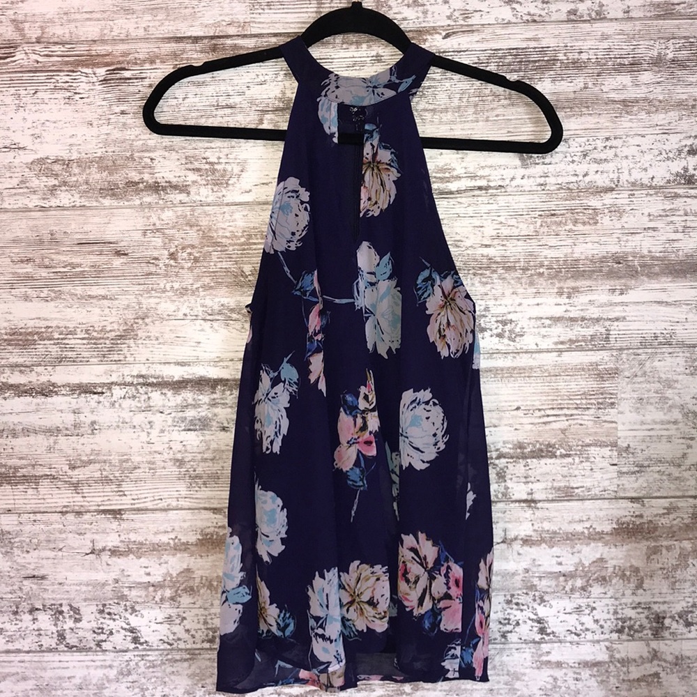 Navy halter top